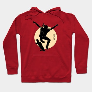 Jump' Skate or Die - Sepia Hoodie